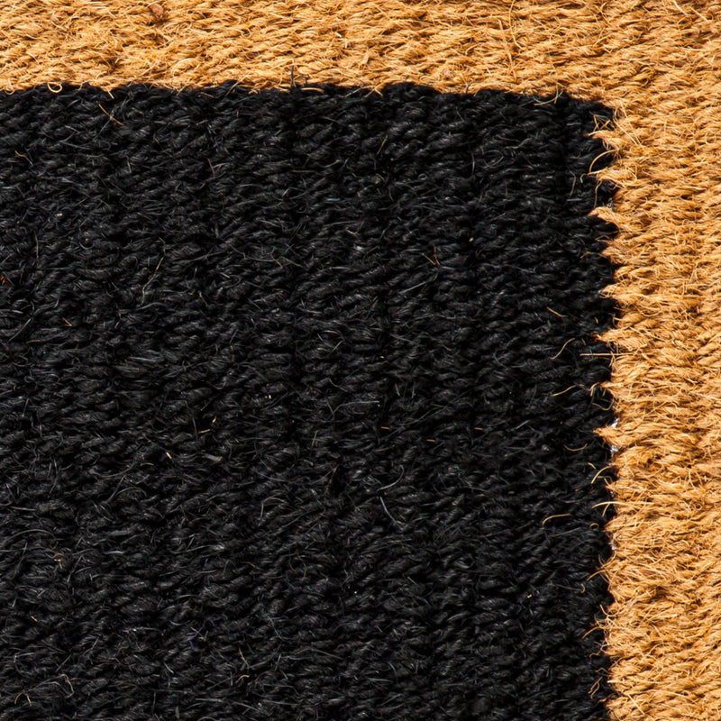 Evergreen Floormat,Natural Coir and Black Woven Mat, 3 Asst,30x0.79x18 Inches