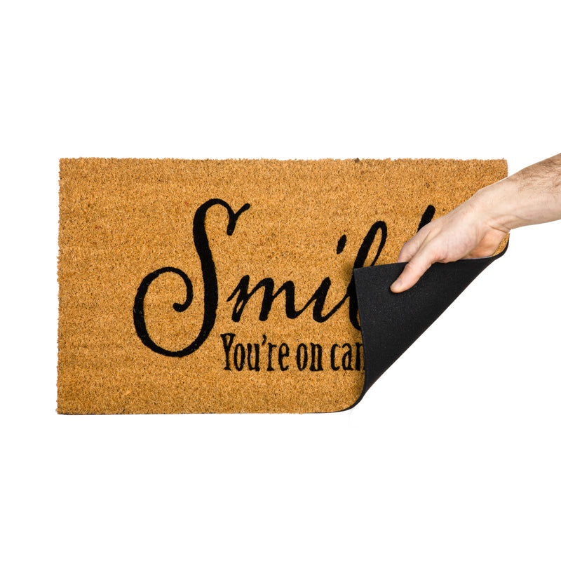 Evergreen Floormat,Funny Welcoming Sentiment Coir Mat,28x0.56x16 Inches