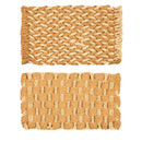 Braided and Woven Coir Mat, 2 Asst,2rm1262