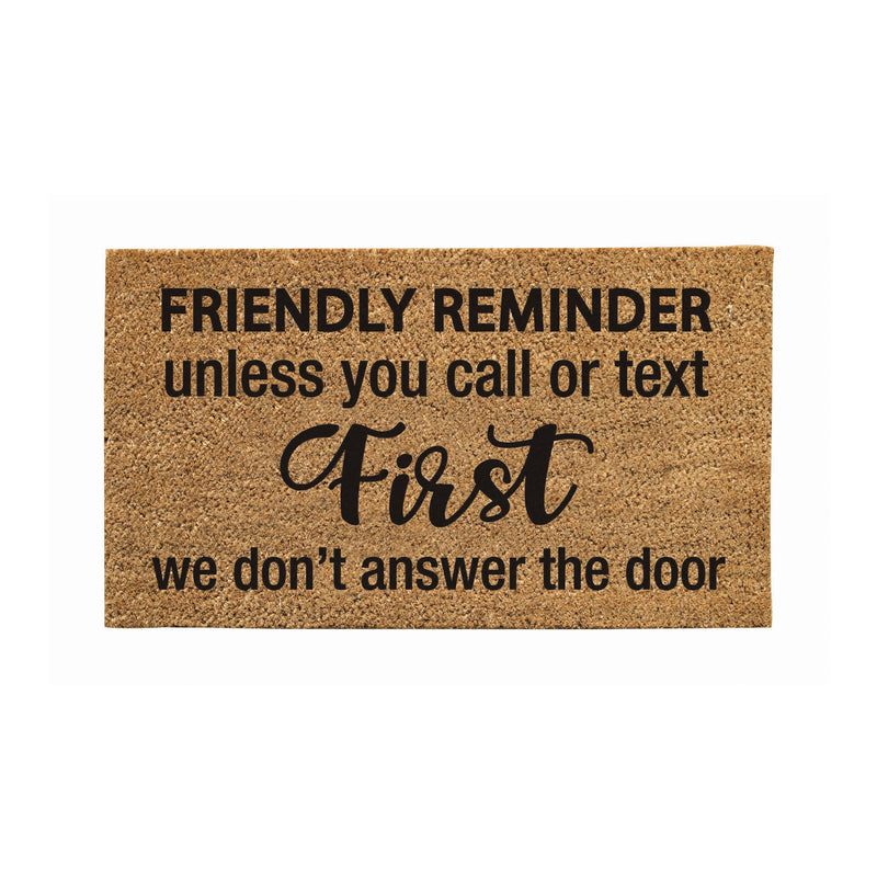 Evergreen Floormat,Door Humor Coir Mat,28x0.56x16 Inches