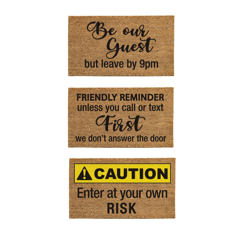 Evergreen Floormat,Door Humor Coir Mat,28x0.56x16 Inches