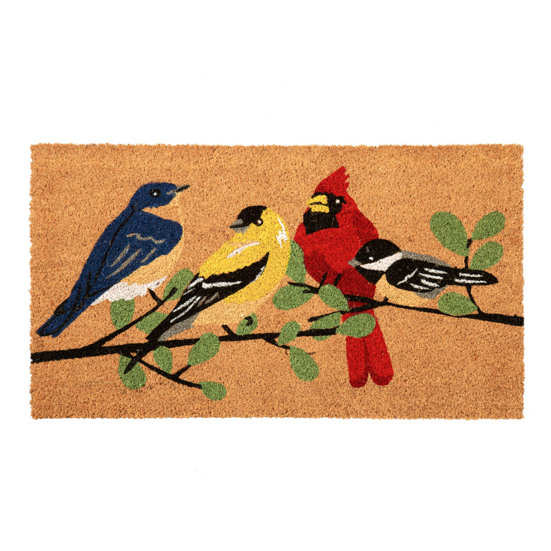 Evergreen Floormat,Birds Coir Mat,28x0.56x16 Inches