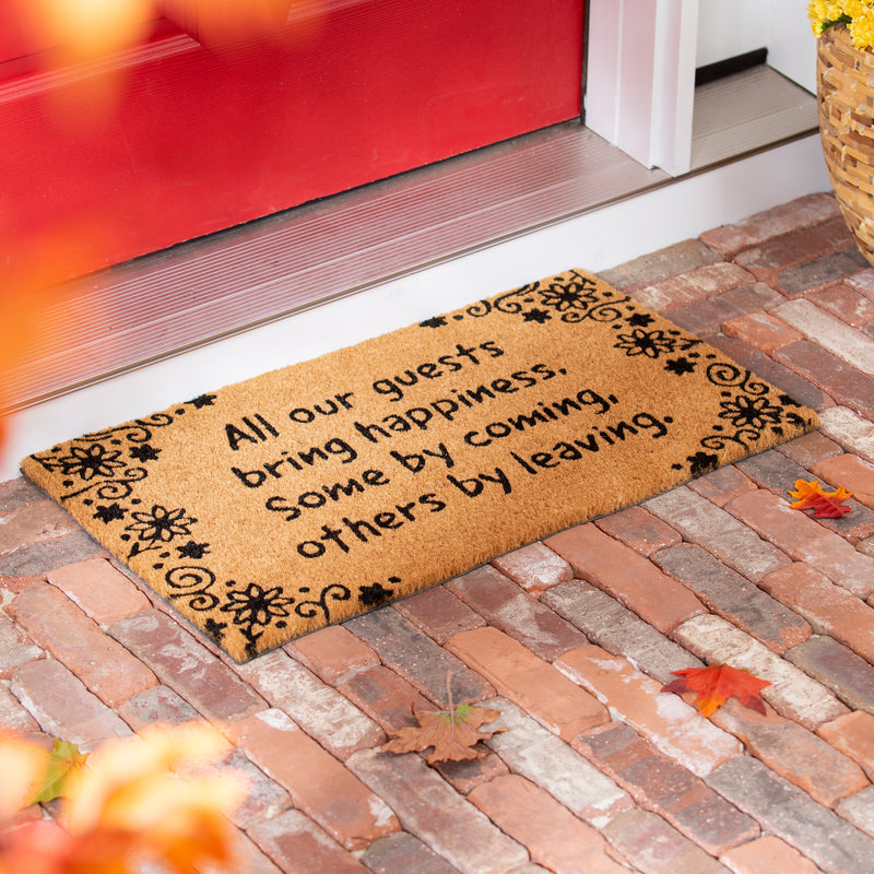 Evergreen Floormat,Welcome Sentiment Coir Mat,28x0.56x16 Inches