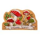Woodland Winter Mushroom Shaped Coir Mat,2rm1400