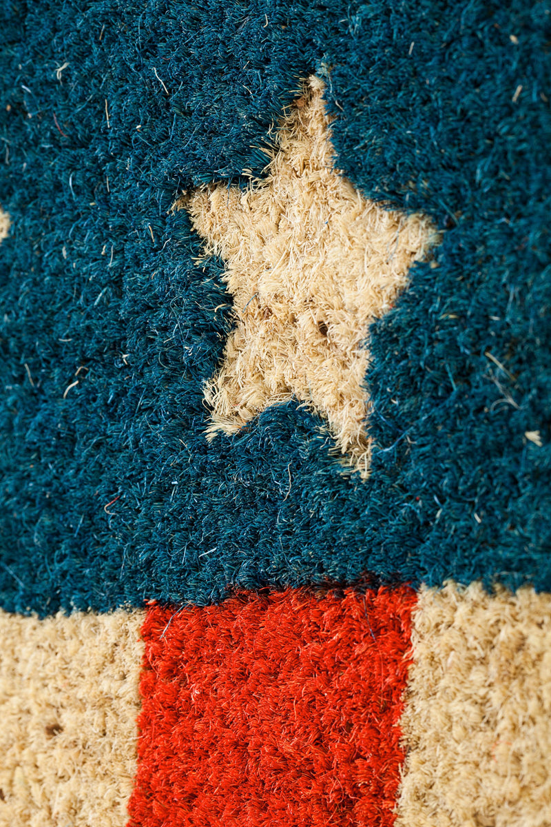 Evergreen Floormat,Patriotic Stripes Coir Mat,28x16x0.56 Inches