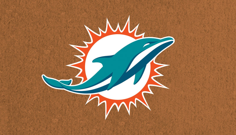 Evergreen Floormat,Coir Mat, 16"x28", Miami Dolphins,28x16x1.5 Inches