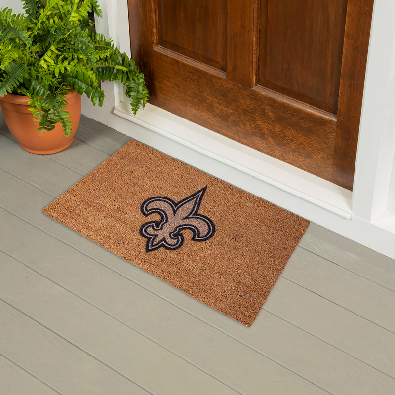 Evergreen Floormat,Coir Mat, 16"x28", New Orleans Saints,28x16x1.5 Inches