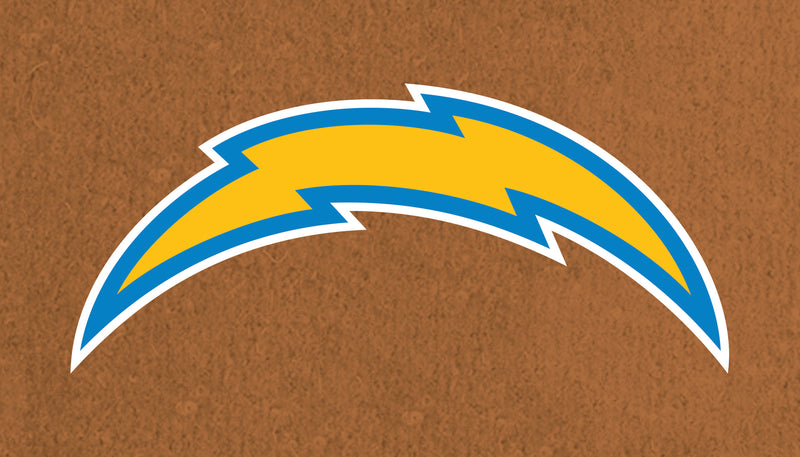 Evergreen Floormat,Coir Mat, 16"x28", Los Angeles Chargers,28x16x1.5 Inches