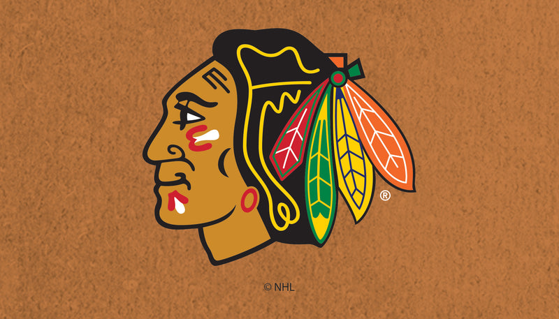 Evergreen Floormat,Coir Mat, 16"x28", Chicago Blackhawks,28x16x1.5 Inches