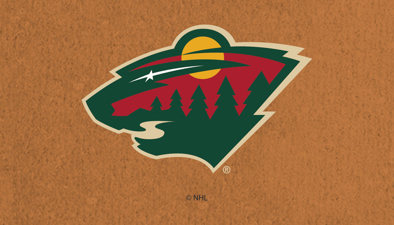 Evergreen Floormat,Coir Mat, 16"x28", Minnesota Wild,28x16x1.5 Inches