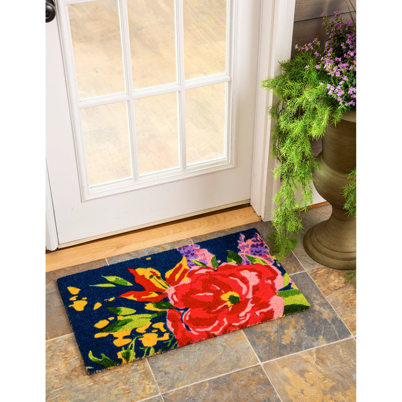 Evergreen Floormat,Grand Floral Coir Mat,28x0.59x16 Inches