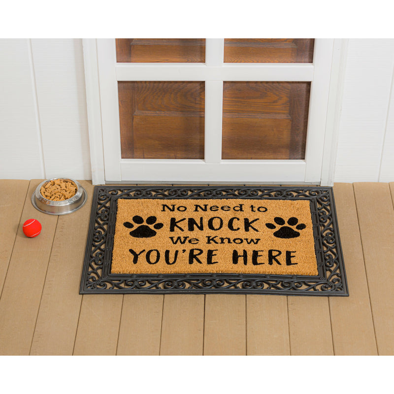 Evergreen Floormat,No Need to Knock Coir Mat,28x0.56x16 Inches