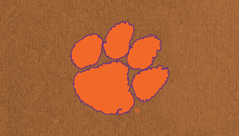 Coir Mat, 16"x28", Clemson University,2rm912usa