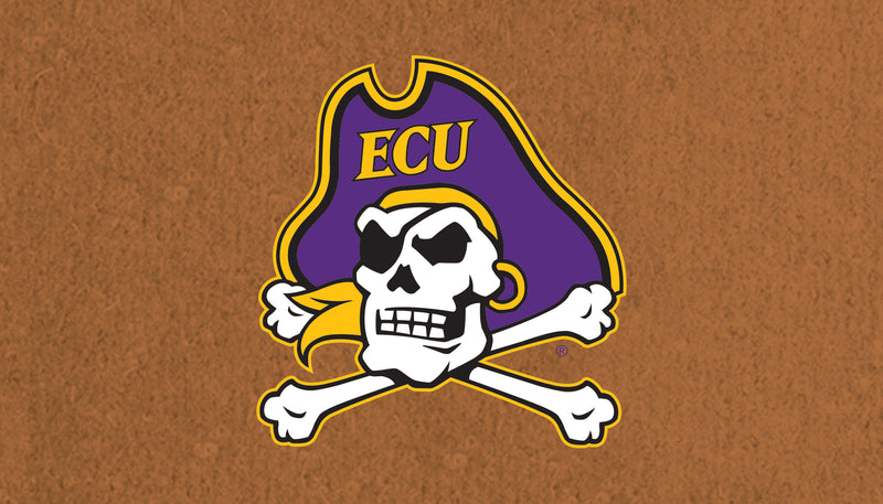 Evergreen Floormat,Coir Mat, 16"x28", East Carolina University,28x16x1.5 Inches