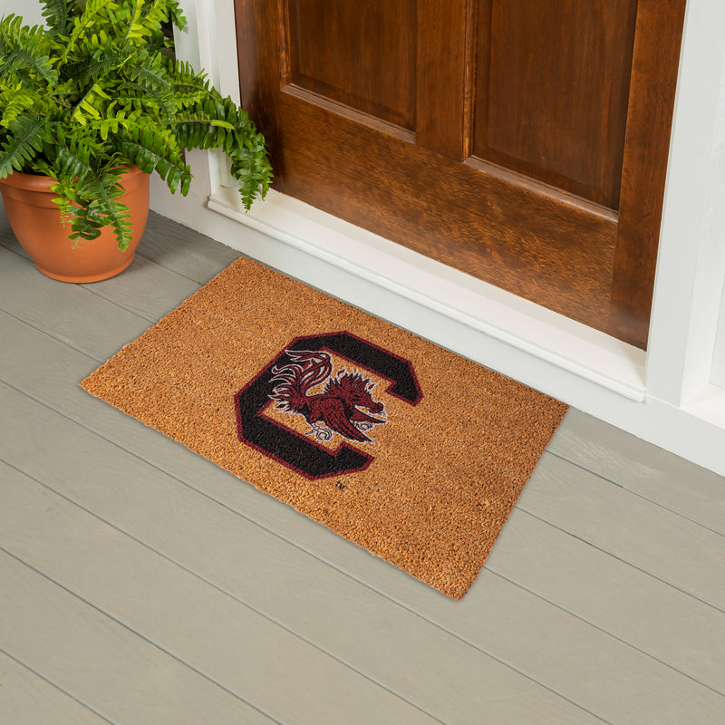 Evergreen Floormat,Coir Mat, 16"x28", University of South Carolina,28x16x1.5 Inches