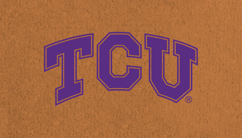 Evergreen Floormat,Coir Mat, 16"x28", Texas Christian University,28x16x1.5 Inches