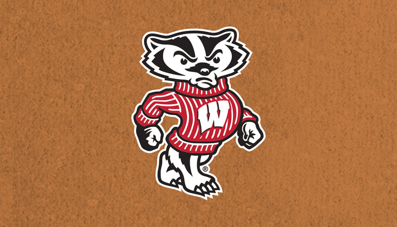 Evergreen Floormat,Coir Mat, 16"x28", University of Wisconsin-Madison,28x16x1.5 Inches