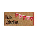 Hello Valentine Flocked Sassafras Coir Switch Mat,2rmc1276lm