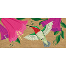 Fluttering Hummingbird Flocked Coir Sassafras Switch Mat,2rmc1348s