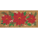 Poinsettia Bouquet Flocked Coir Sassafras Switch Mat,2rmc1386s