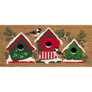 Winter is Here Bird Houses Flocked Coir Sassafras Switch Mat,2rmc1390s