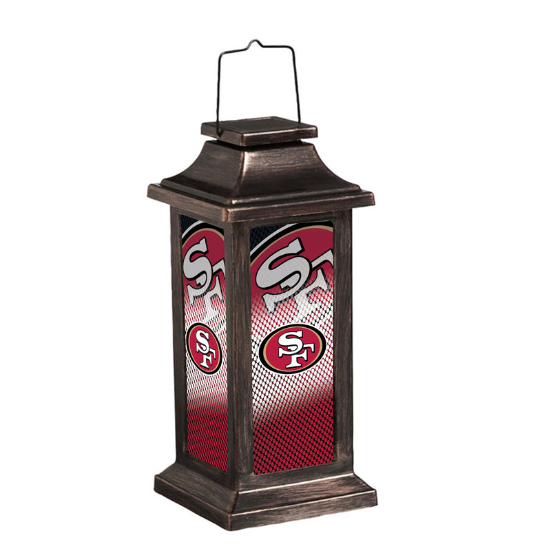 Evergreen Deck & Patio Decor,Solar Garden Lantern, San Francisco 49ers,4.38x10x4.38 Inches