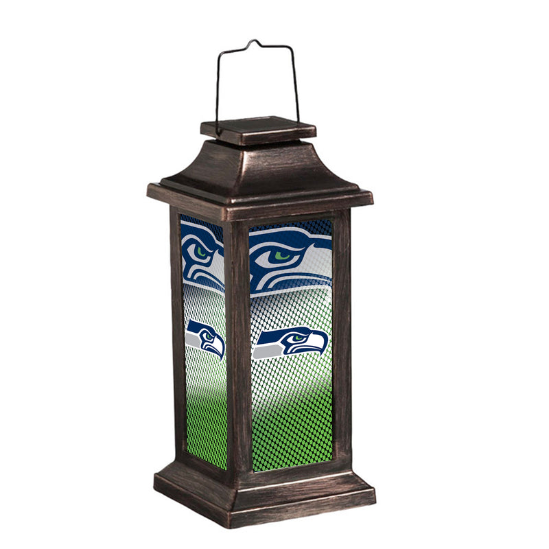 Evergreen Deck & Patio Decor,Solar Garden Lantern, Seattle Seahawks,4.38x10x4.38 Inches