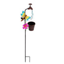 36.25"H Twinkling Light Solar Garden Stake, Dragronfly, Faucet Shaped,2sp6193b