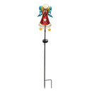 35.5"H Spinning Light Solar Garden Stake, Angel,2sp6324