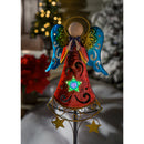 35.5"H Spinning Light Solar Garden Stake, Angel,2sp6324