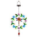 Solar Double Sided Hanging Decor, Dragonfly with Florals,2sp7240