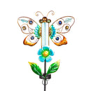 36"H Solar Drip Light Garden Stake, Butterfly, 2 Asst,2sp7250