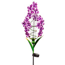36"H Solar Rain Gauge Garden Stake, Lavender, 2 Asst,2sp7254