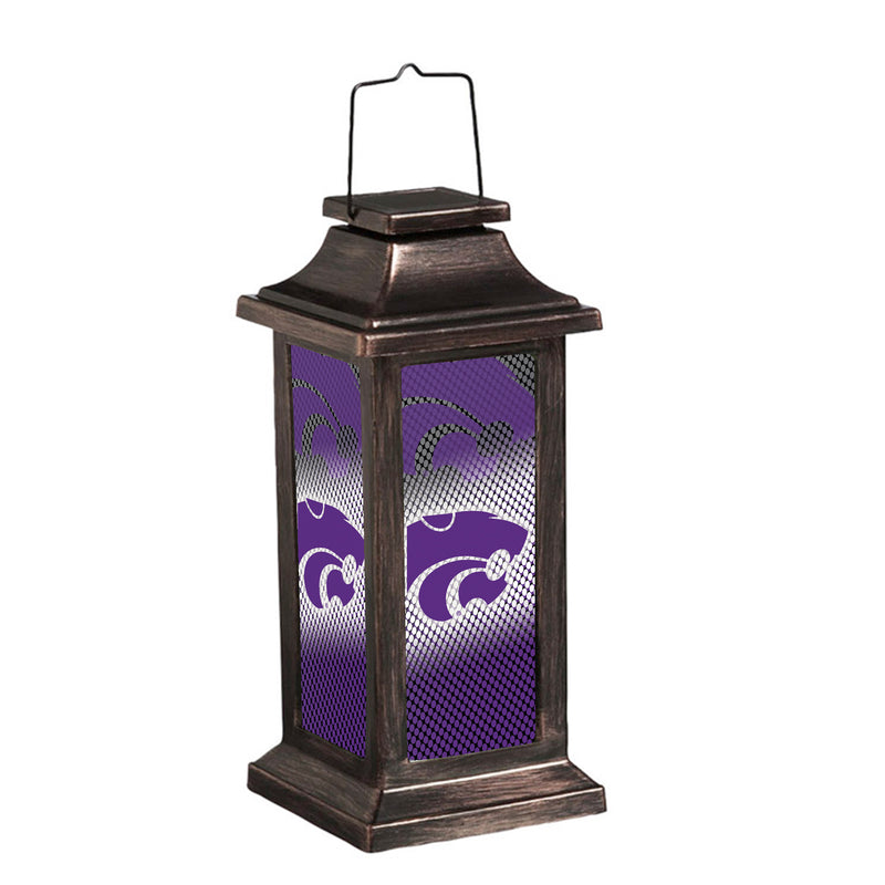 Evergreen Deck & Patio Decor,Solar Garden Lantern, Kansas State University,4.38x10x4.38 Inches