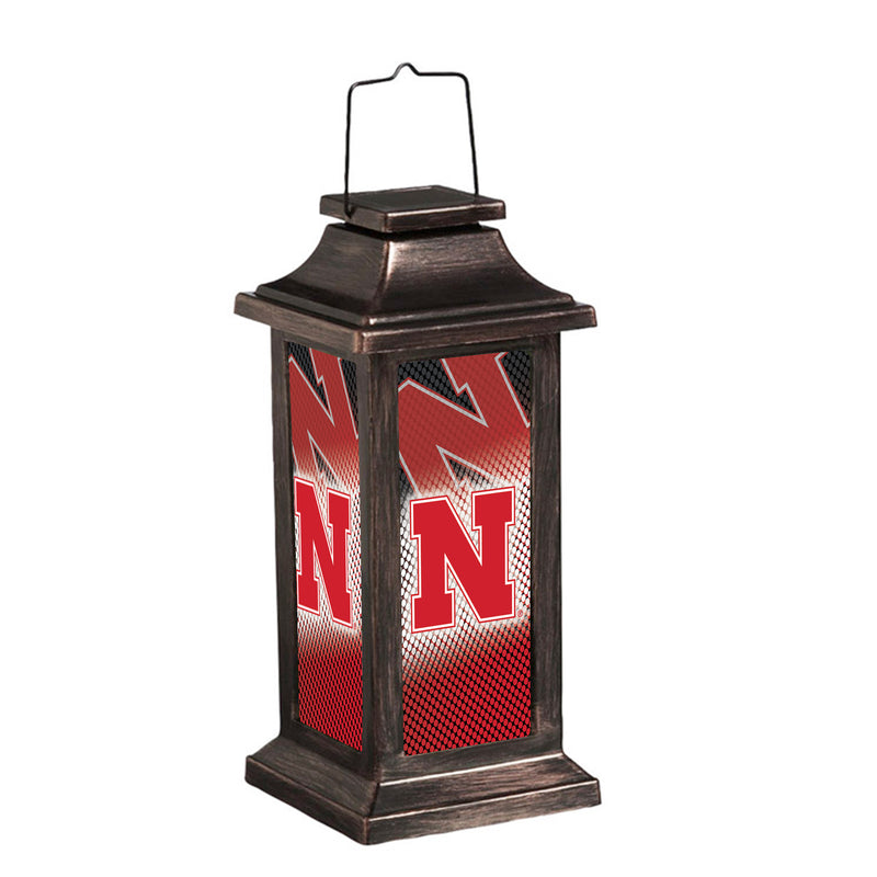 Evergreen Deck & Patio Decor,Solar Garden Lantern, University of Nebraska,4.38x10x4.38 Inches