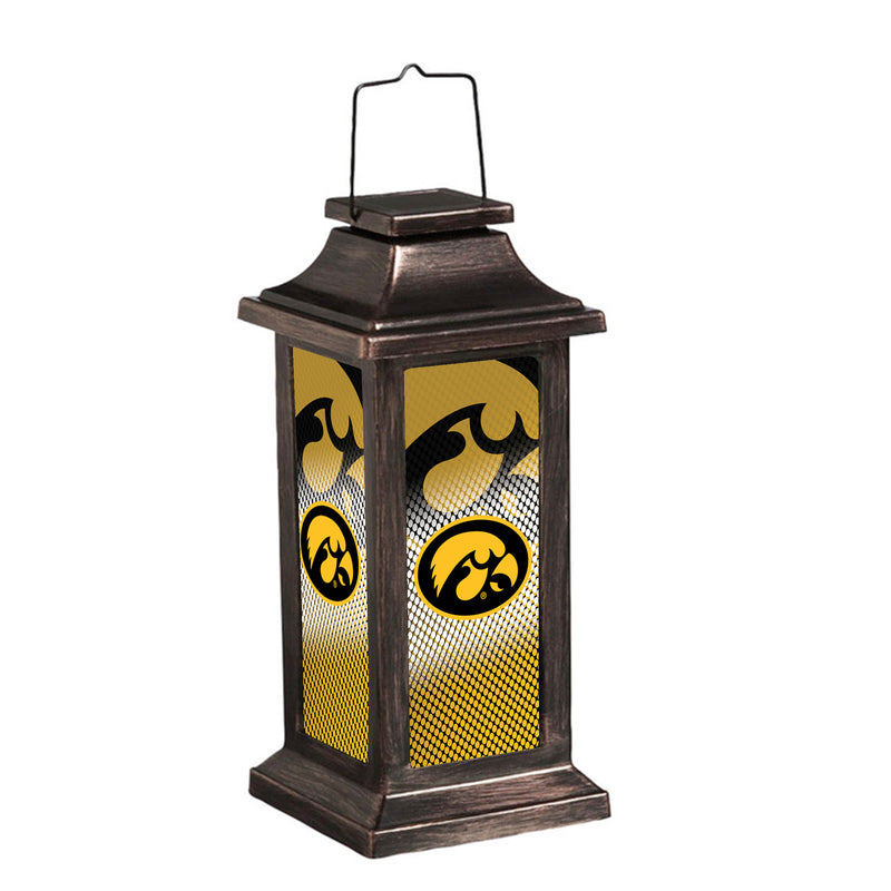 Evergreen Deck & Patio Decor,Solar Garden Lantern, University of Iowa,4.38x10x4.38 Inches