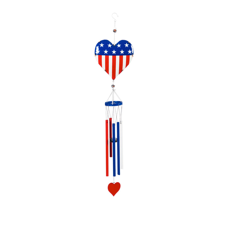 Windchime,  Americana Pig, Heart, Star, 3 ASST,2wc1750
