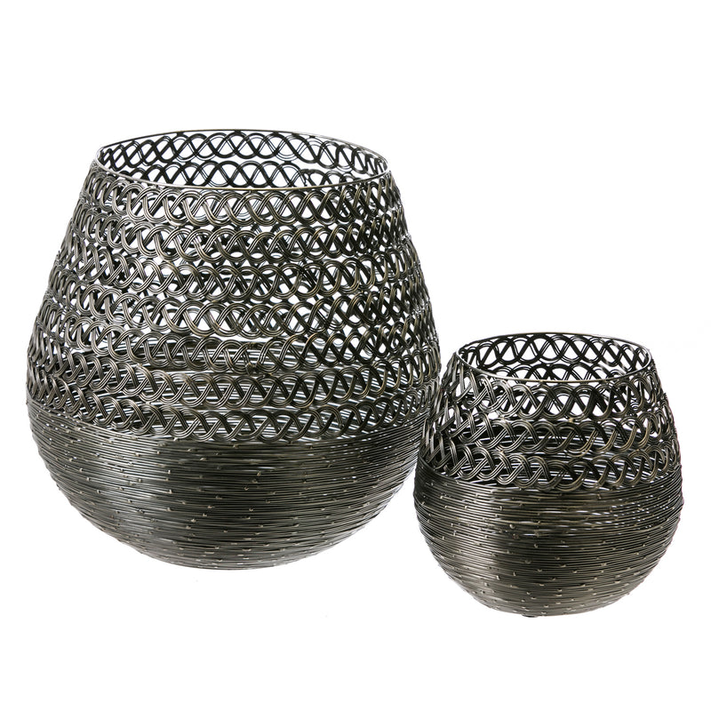 Silver Basket, Set of 2,3bk023