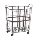 Metal Basket with Wheels,3bt545