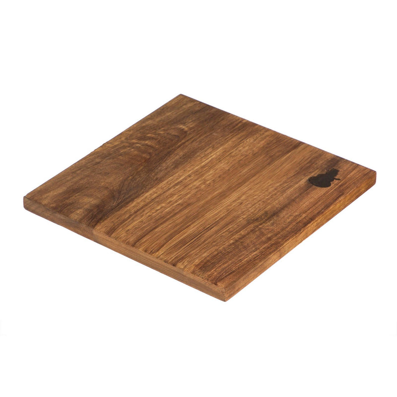 Mango Wood Laser Etched Mini Cutting Board with Spreader, 2 Asst: Snowflake/Snowman,3chw010