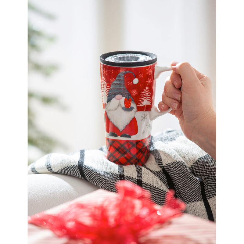 Ceramic FLOMO 360 Travel Cup, 17 oz., Winter Gnome,3clc96108