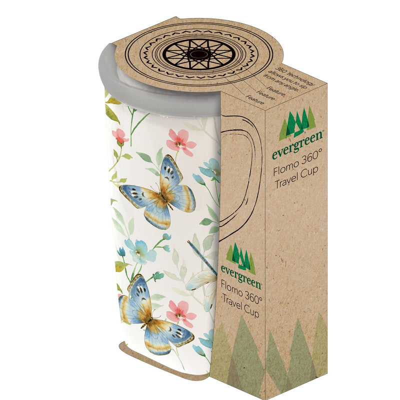 Ceramic FLOMO 360 Travel Cup, 17 oz., Wildflower Farm,3clc977888a