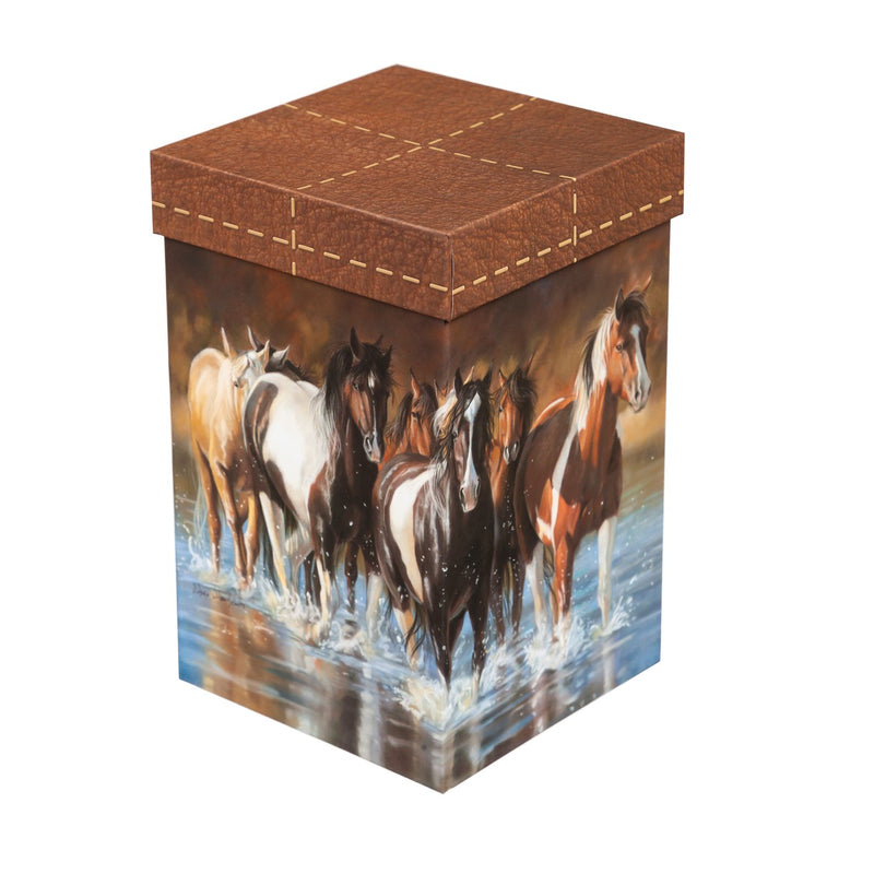 Cypress Home Horse Themed Travel Mug Rush Hour Ceramic Travel Cup - 5 x 7 x 4 Inches