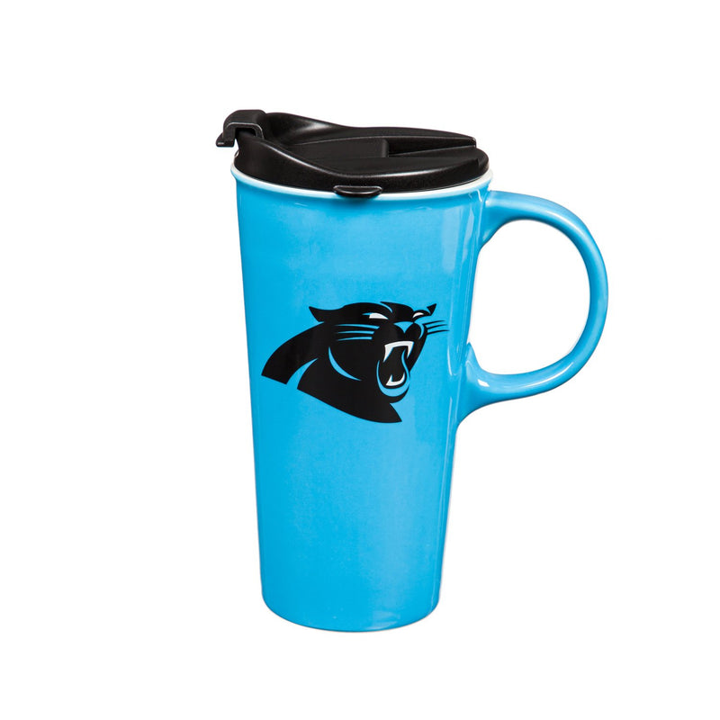 Carolina Panthers, 17oz Boxed Travel Latte, 5.24"x3.55"x7"inches