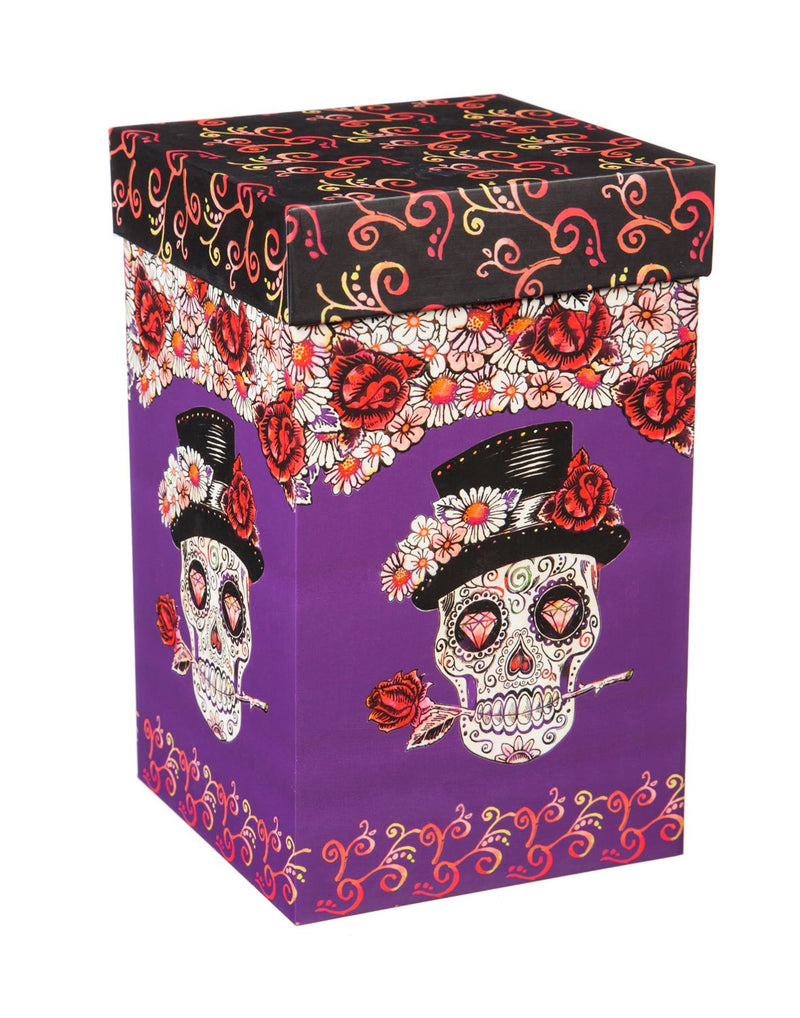 Cypress Home Beautiful Day of the Dead Ceramic Travel Cup - 7 x 5 x 4 Inches Homegoods and Accessories for Every Space