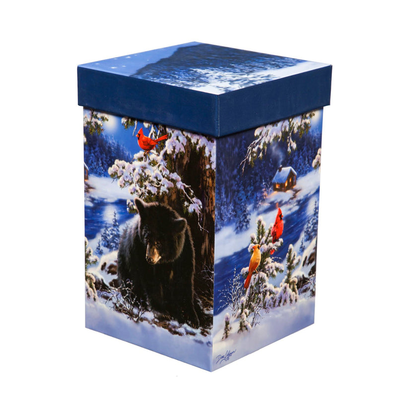 Cypress Home Beautiful Merry Little Christmas Bear Ceramic Travel Cup with Matching Box - 4 x 5 x 7 Inches Indoor/Outdoor home goods For Kitchens, Parties and Homes