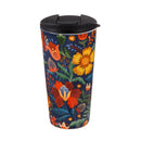 Ceramic Travel Cup, 17 OZ. ,w/box, Folky Fun,3ctc017830