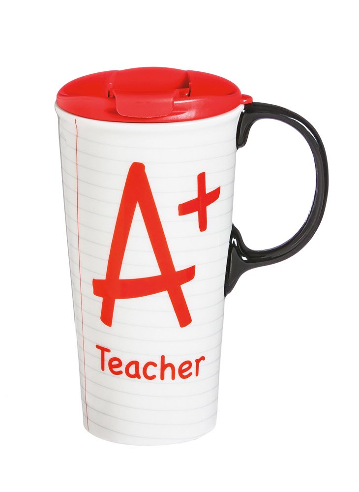 A+ Teacher Ceramic Perfect Cup - 5 x 7 x 4 Inches