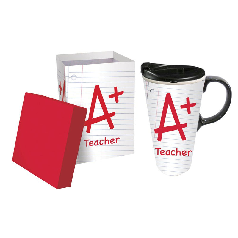 A+ Teacher Ceramic Perfect Cup - 5 x 7 x 4 Inches