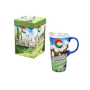 Ceramic Travel Cup, 17 OZ. ,w/box, Colorado Adventure,3ctc94t024
